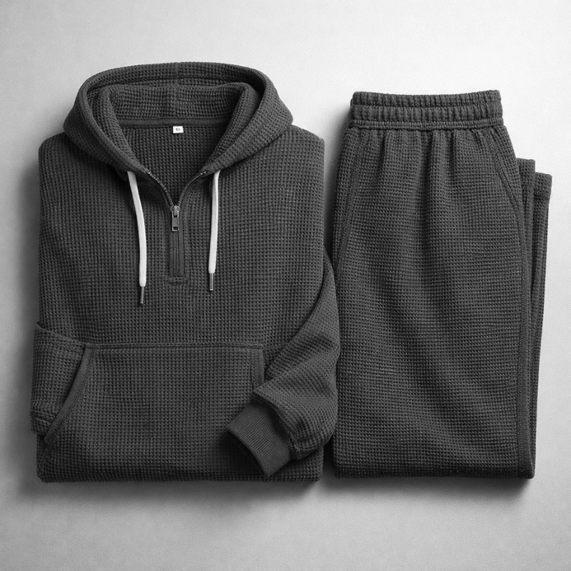 WAFFLE KNIT SET FOR MEN