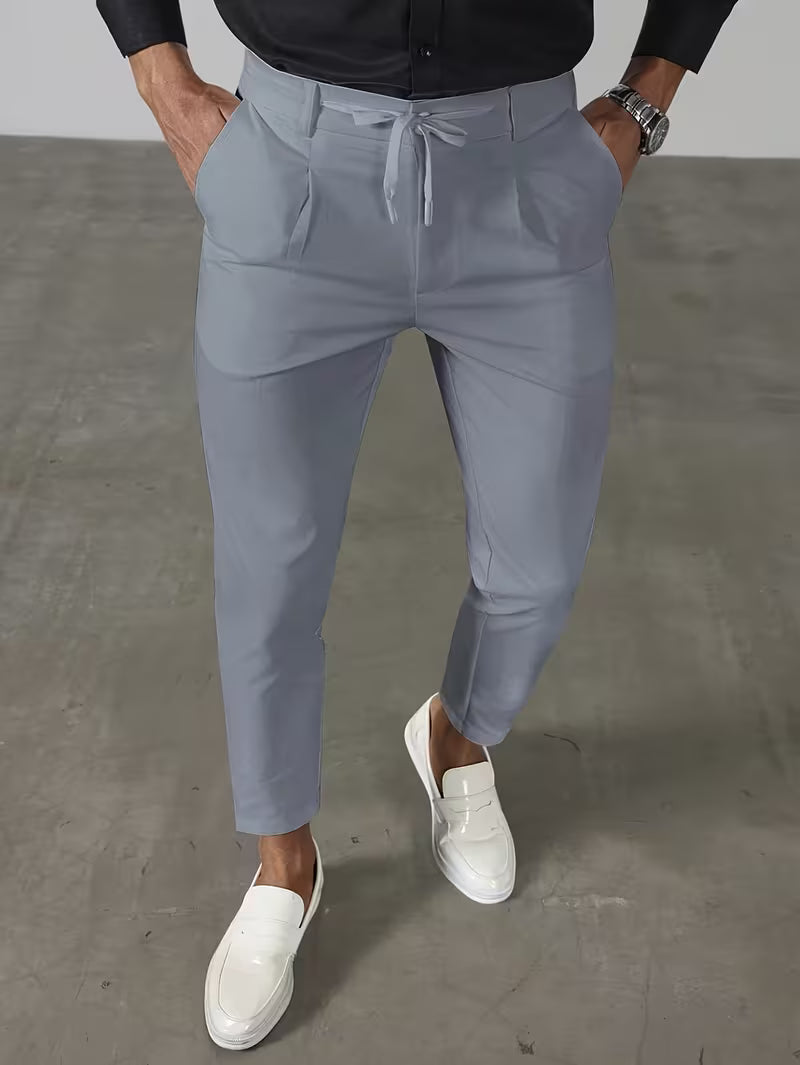 TAPERED ANKLE LENGTH TROUSERS FOR MEN