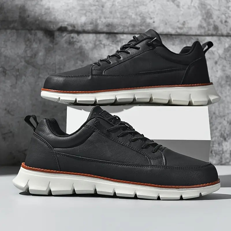 HARRISON OF CALIFORNIA | LEATHER SNEAKERS WITH SUPPORT