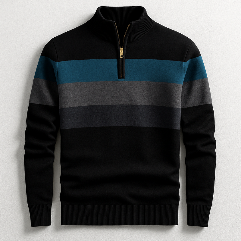 HARRISON OF CALIFORNIA | PULLOVER WITH ZIP FOR MEN