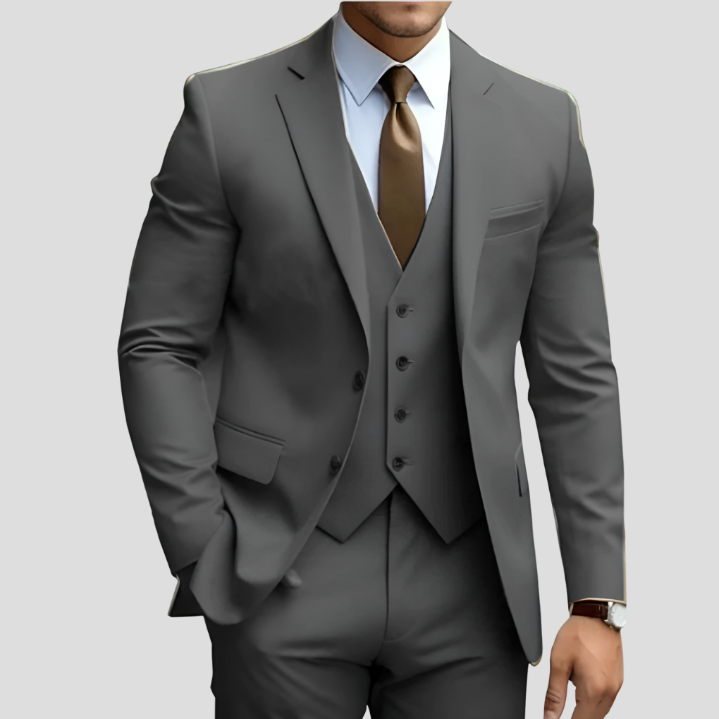SLIM FIT THREE-PIECE SUIT FOR MEN