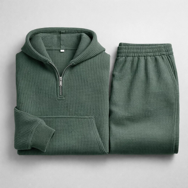 WAFFLE KNIT SET FOR MEN