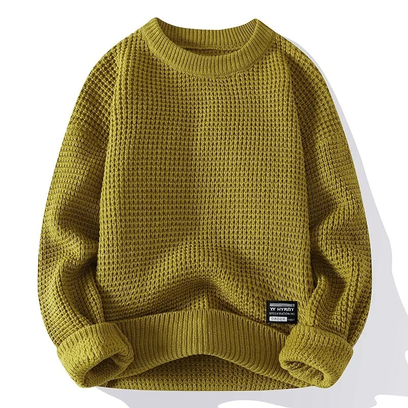 TEXTURED KNIT SWEATER FOR MEN