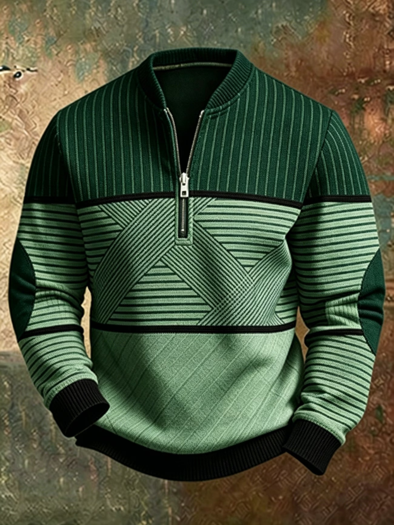 HALF-ZIP SWEATER FOR MEN