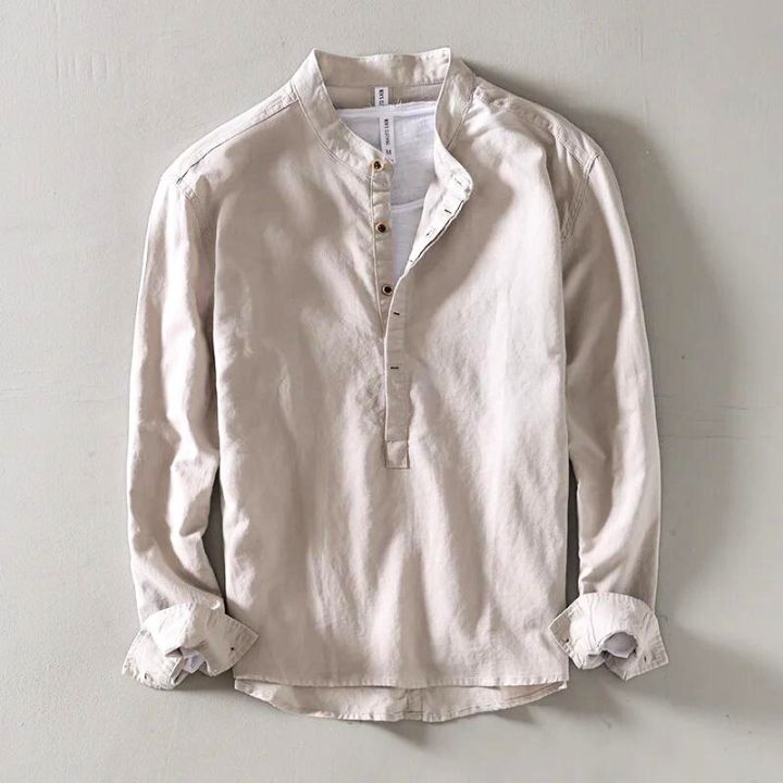 MINIMALIST LINEN SHIRT FOR MEN