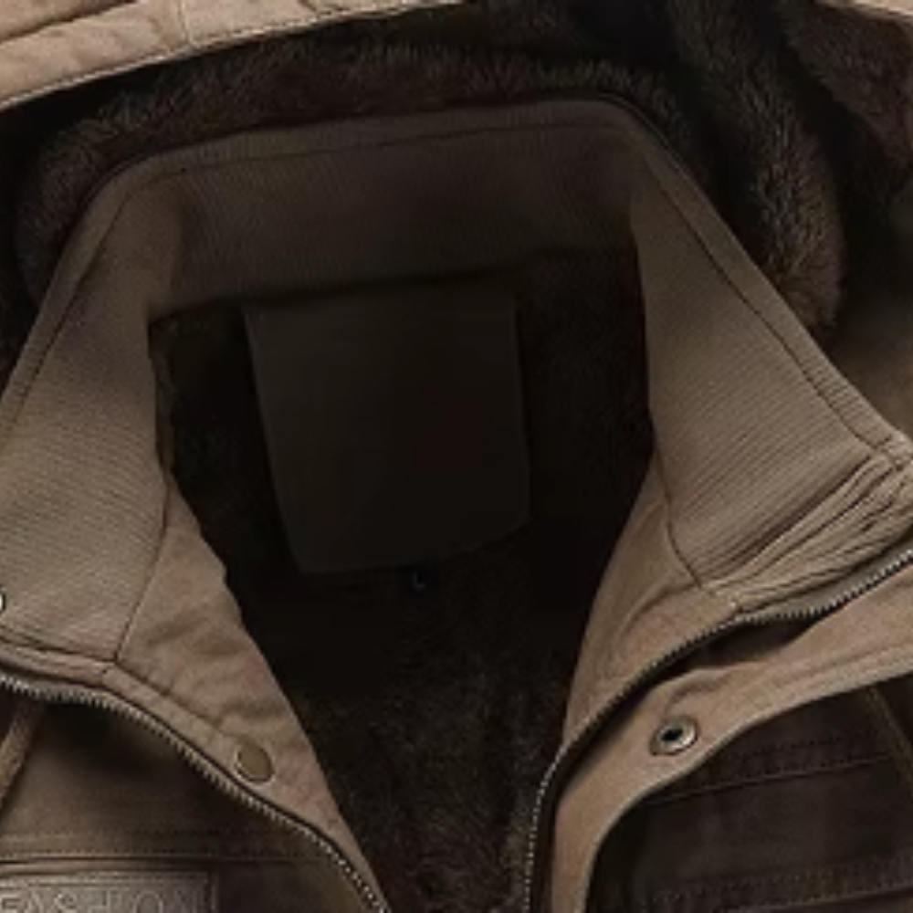 COTTON ZIP FRONT JACKET FOR MEN