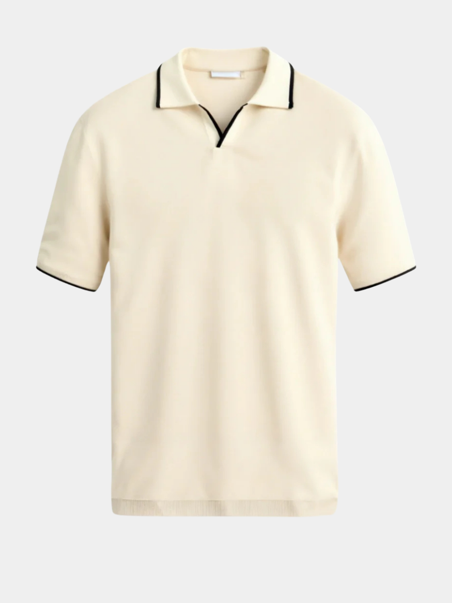HARRISON OF CALIFORNIA | CUSTOM POLO IN PIQUÉ WITH CONTRASTING DETAILS