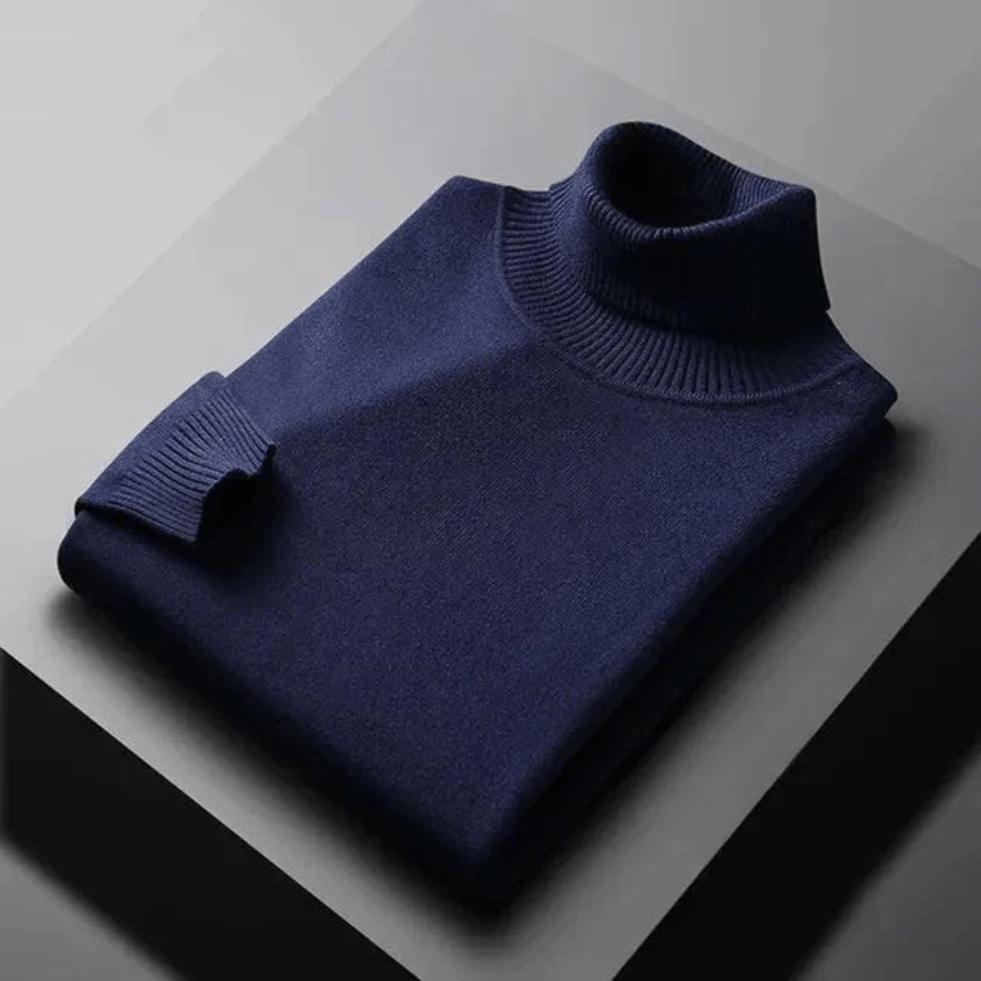 RIBBED TURTLENECK SWEATER FOR MEN