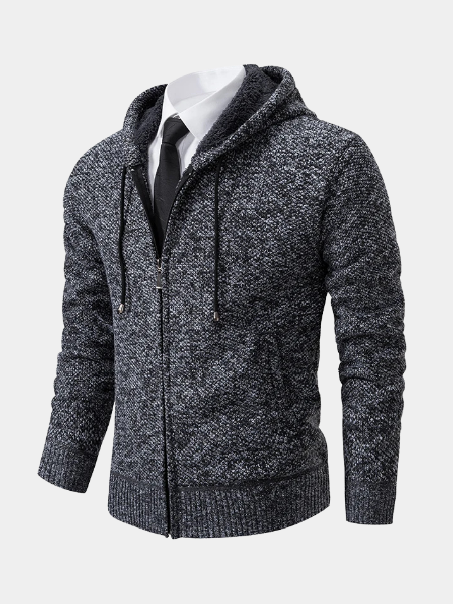 HARRISON OF CALIFORNIA | FLEECE ZIP CARDIGAN