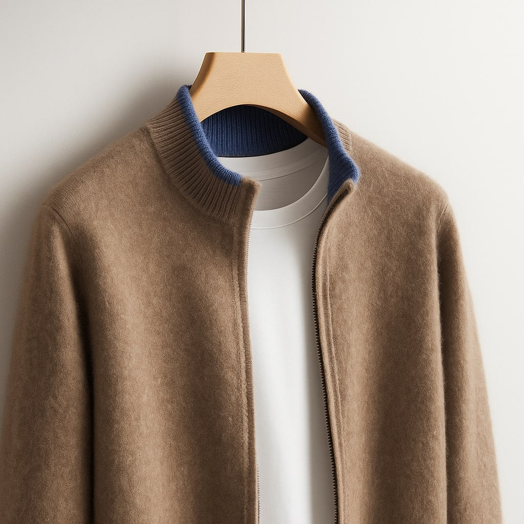 HARRISON OF CALIFORNIA | MEN'S ZIP SWEATER