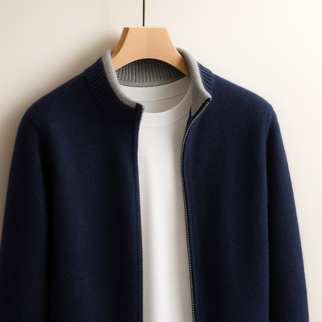 HARRISON OF CALIFORNIA | MEN'S ZIP SWEATER