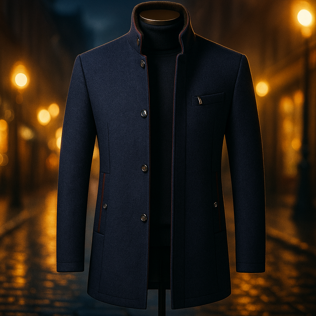 WOOL BLEND COAT FOR MEN