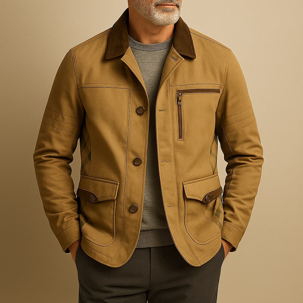 TWILL FIELD JACKET FOR MEN
