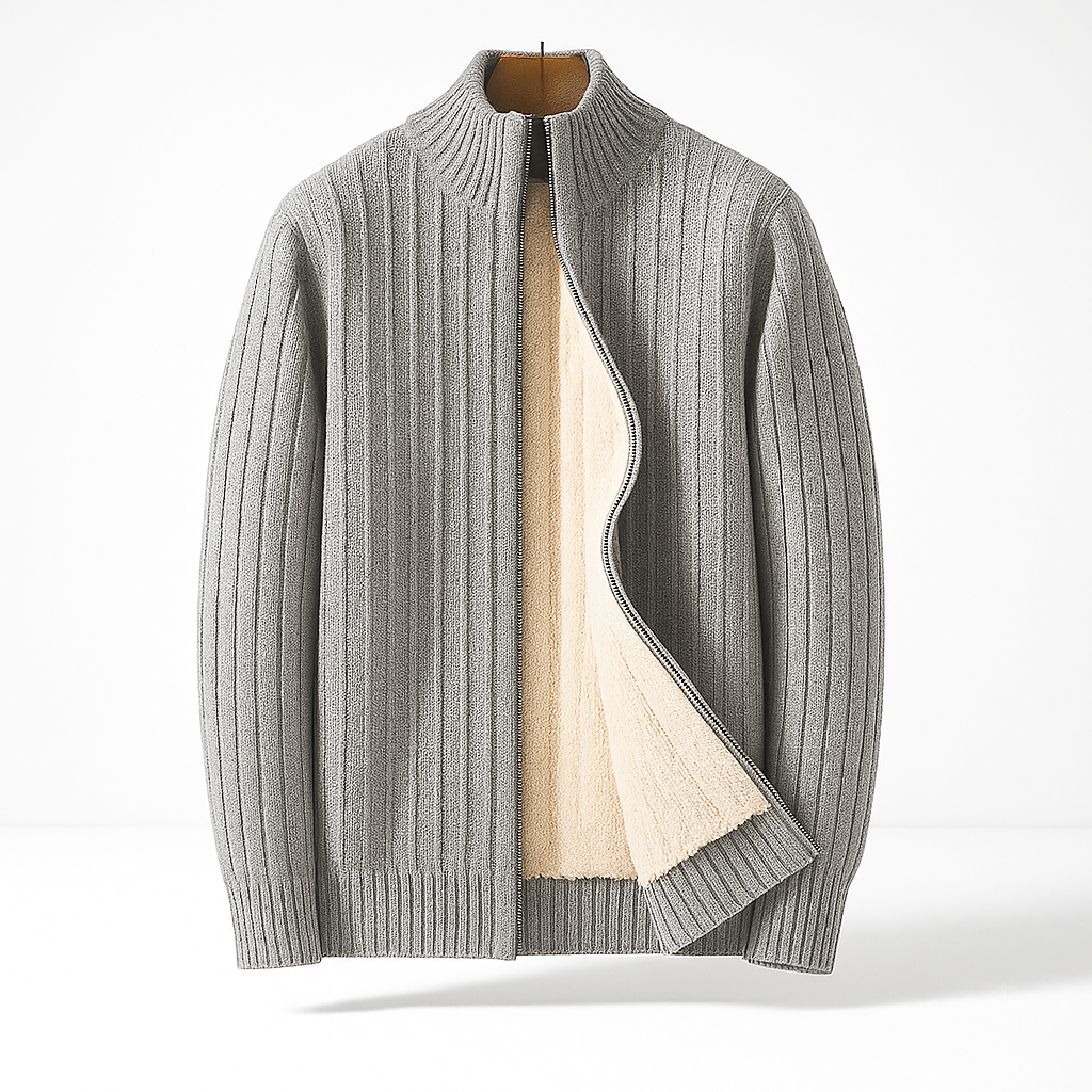 ELEGANT AND FASHIONABLE CARDIGAN WITH ZIP FOR MEN