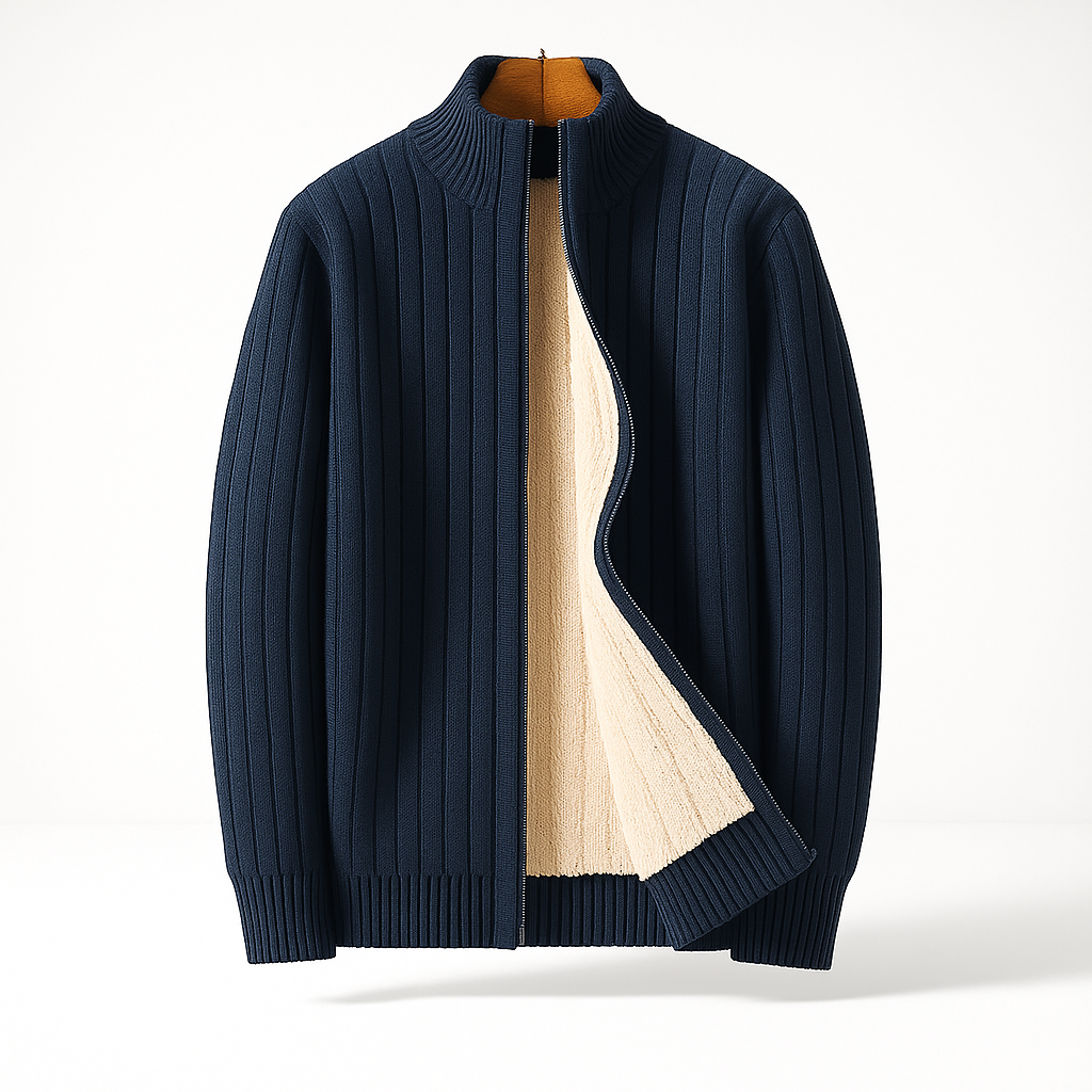 ELEGANT AND FASHIONABLE CARDIGAN WITH ZIP FOR MEN