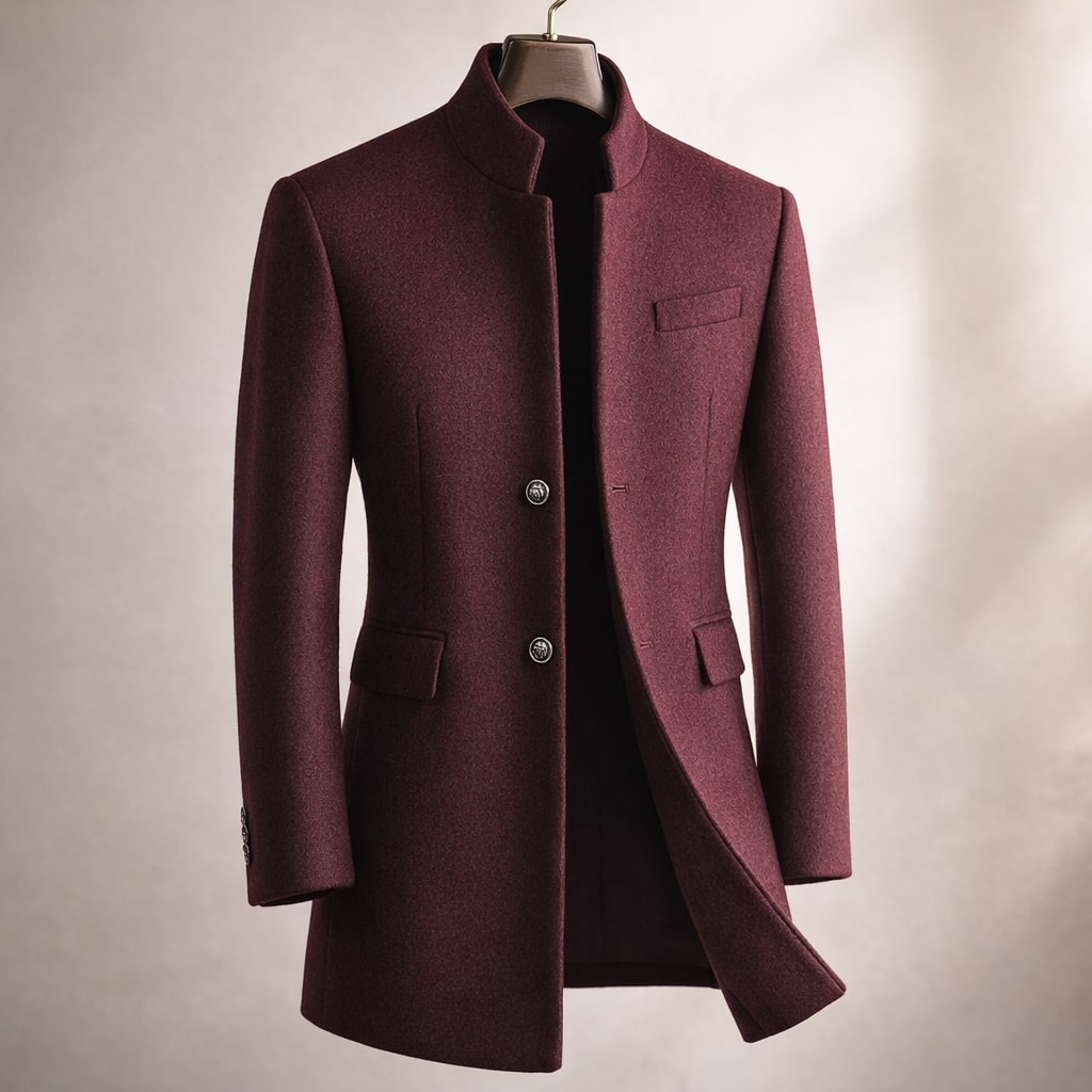 HARRISON OF CALIFORNIA | HIGH COLLAR COAT FOR MEN