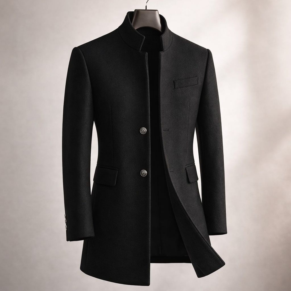 HARRISON OF CALIFORNIA | HIGH COLLAR COAT FOR MEN