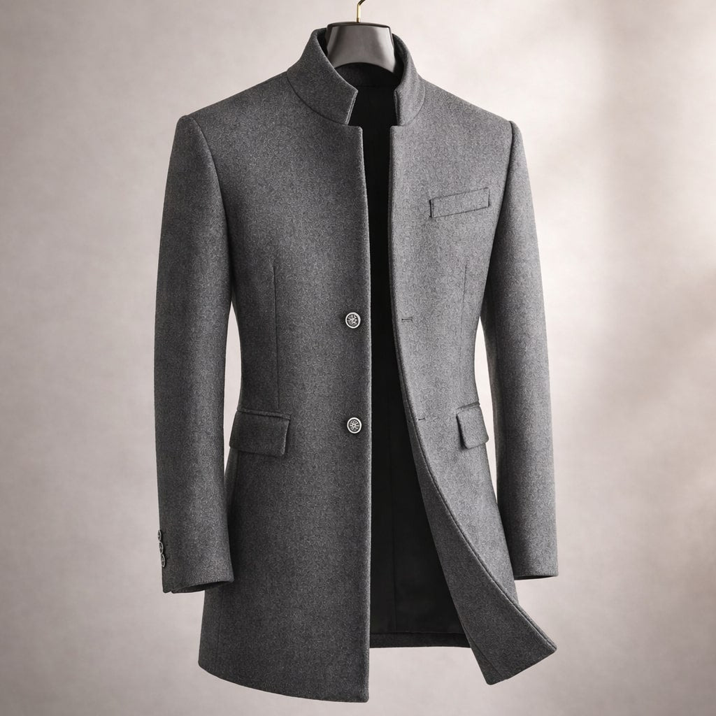 HARRISON OF CALIFORNIA | HIGH COLLAR COAT FOR MEN