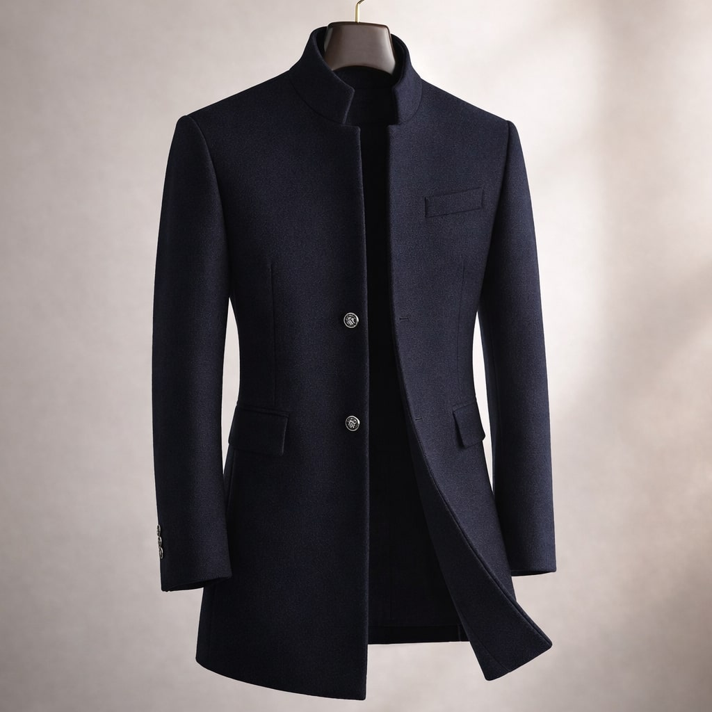 HARRISON OF CALIFORNIA | HIGH COLLAR COAT FOR MEN