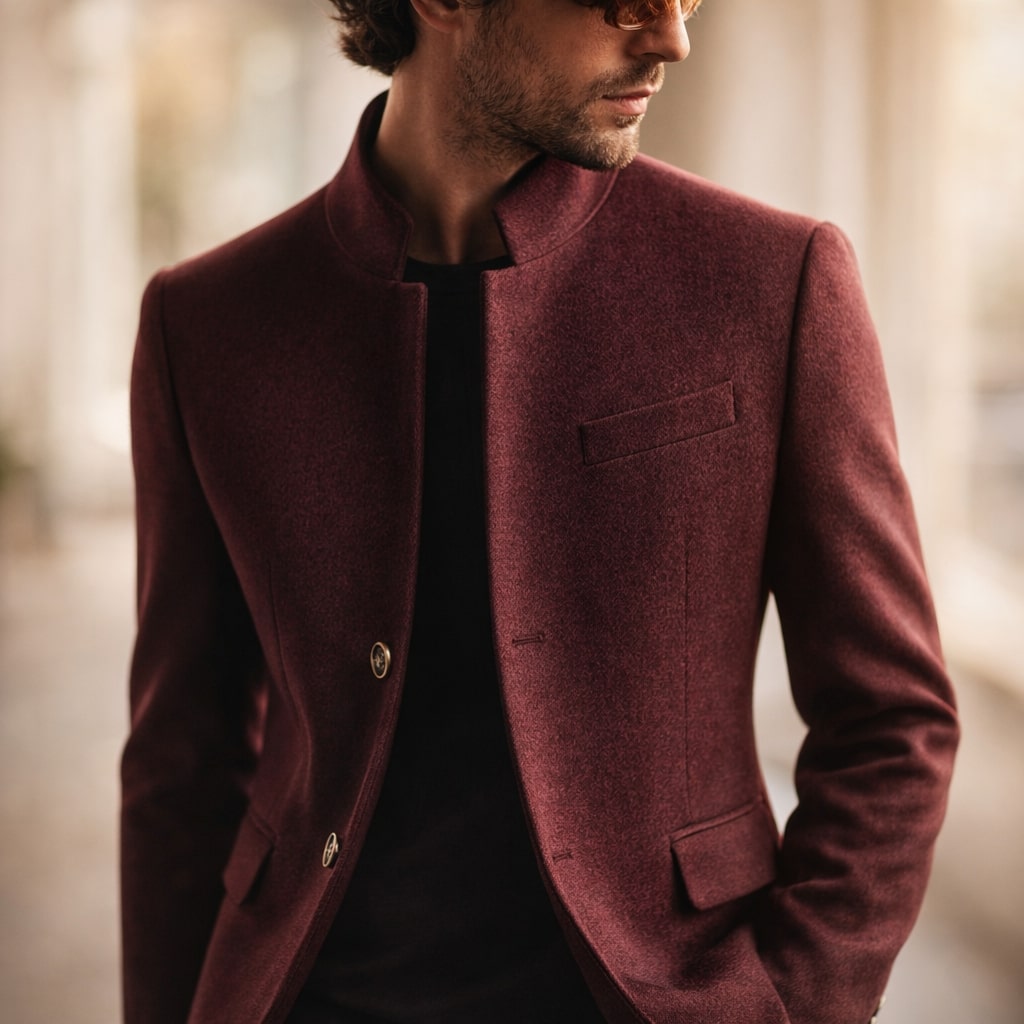 HARRISON OF CALIFORNIA | HIGH COLLAR COAT FOR MEN