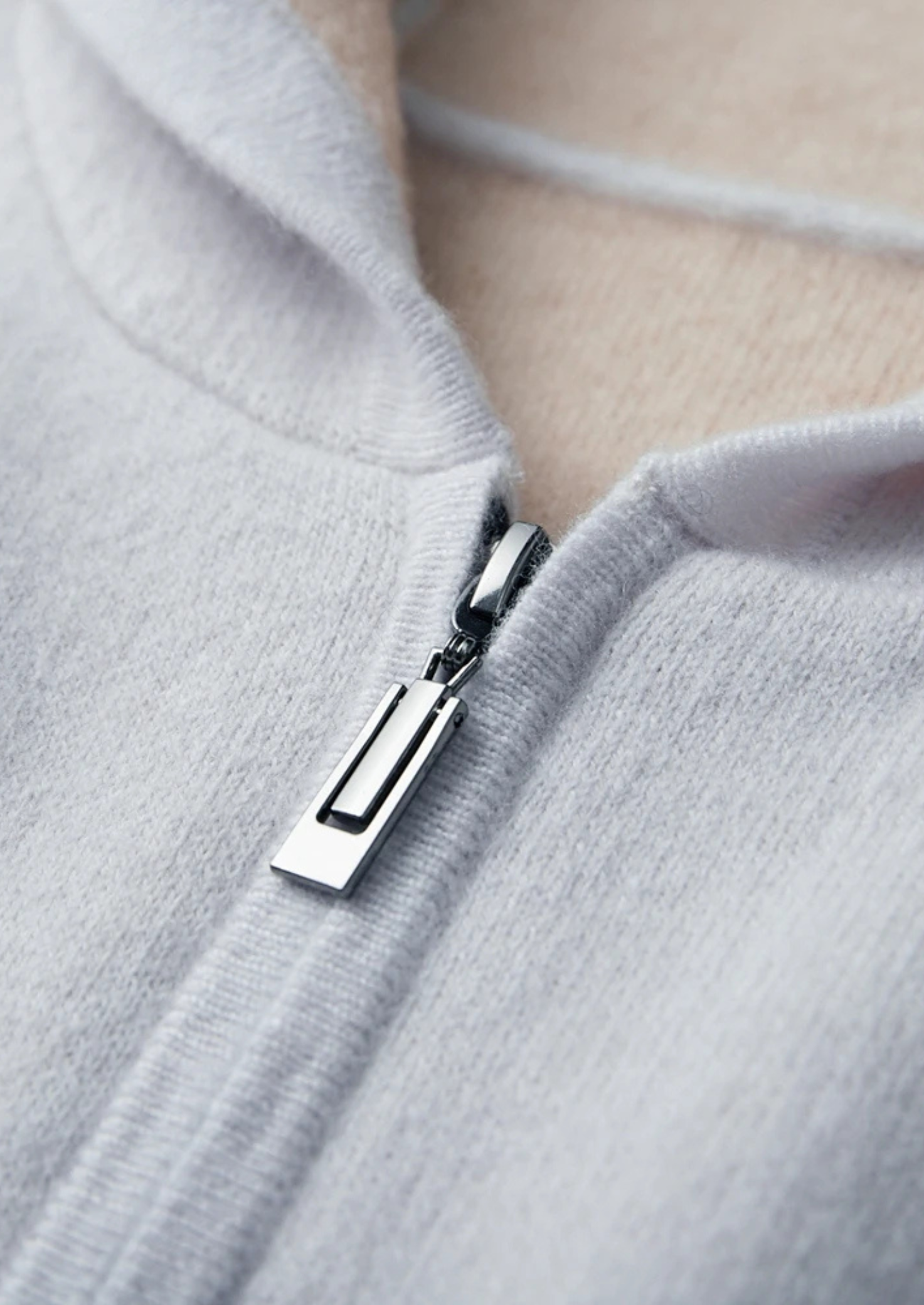 HARRISON OF CALIFORNIA | PREMIUM TWO-TONE ZIPPER HOODIE FOR MEN