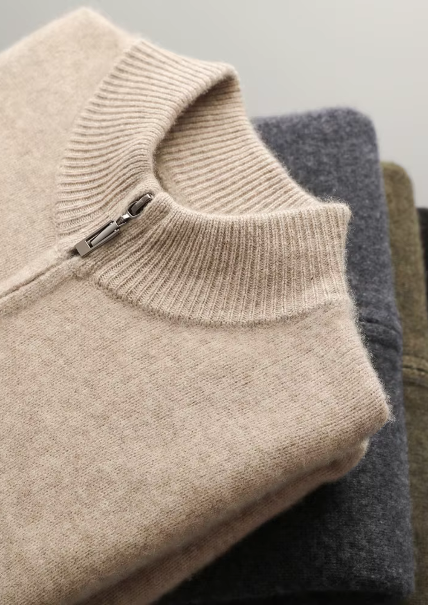 HARRISON OF CALIFORNIA | ZIPPER CARDIGAN FOR MEN