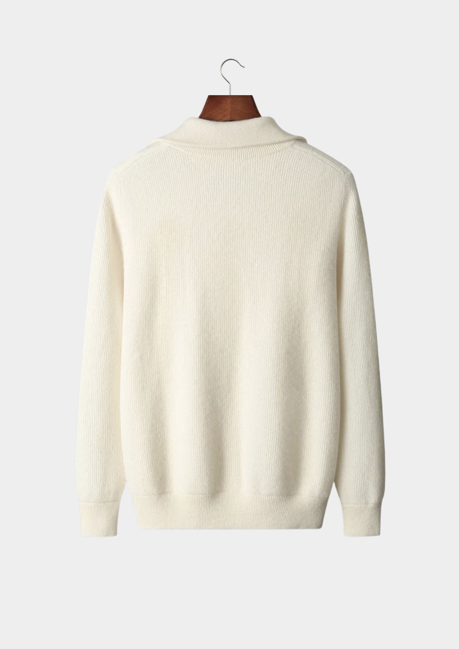 HARRISON OF CALIFORNIA | RIBBED ZIPPER CARDIGAN FOR MEN