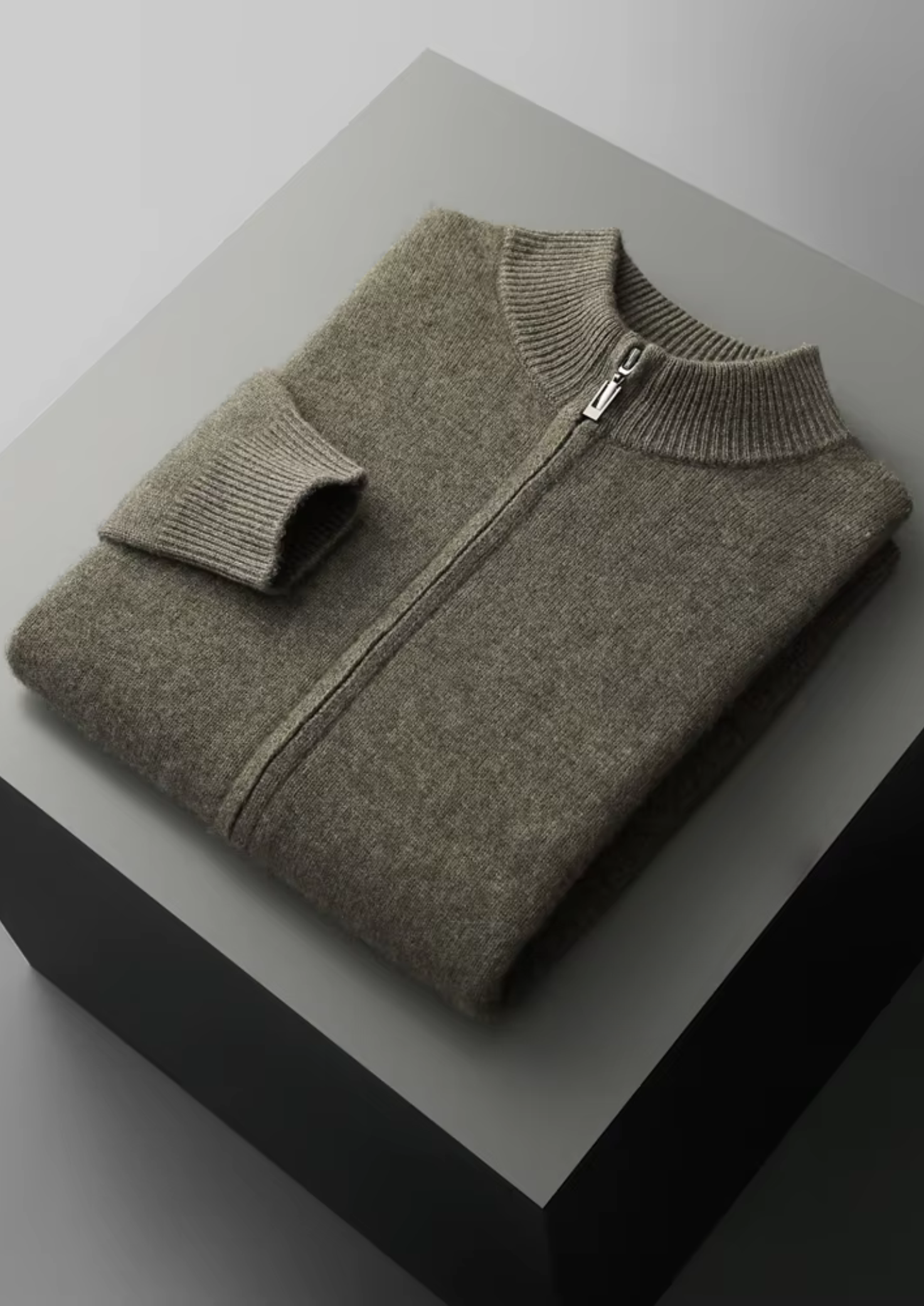 HARRISON OF CALIFORNIA | ZIPPER CARDIGAN FOR MEN