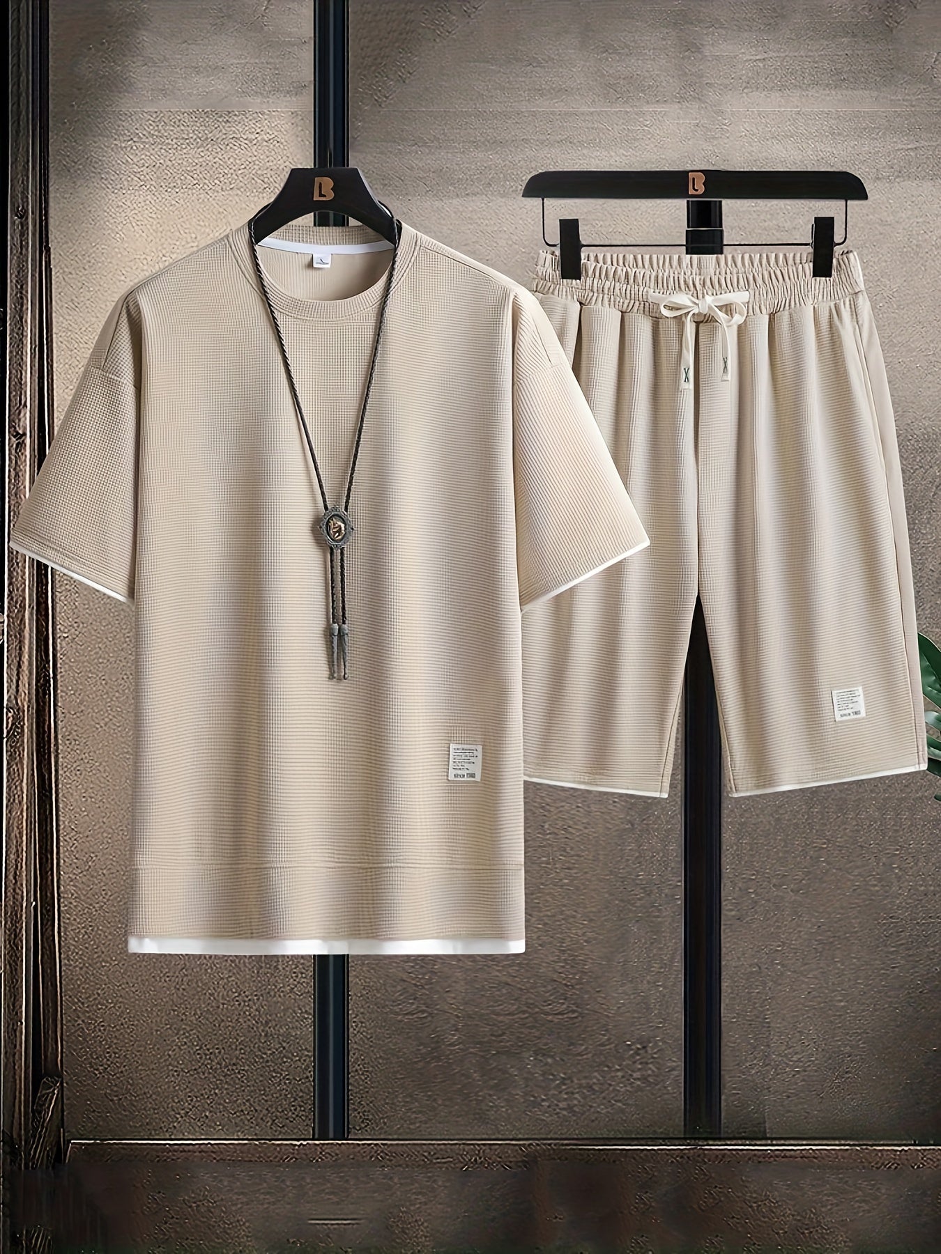 WAFFLE LOUNGE SET FOR MEN