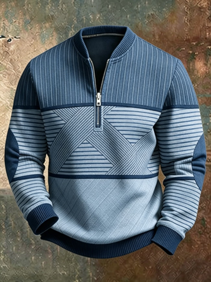 HALF-ZIP SWEATER FOR MEN