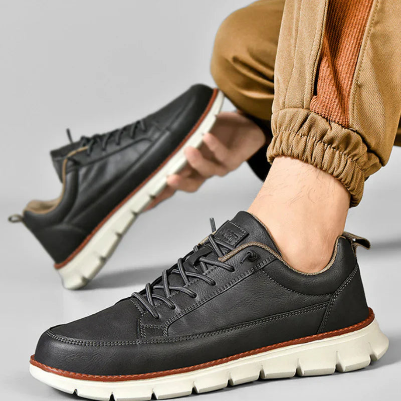 HARRISON OF CALIFORNIA | LEATHER SNEAKERS WITH SUPPORT