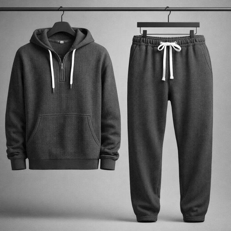 WAFFLE KNIT SET FOR MEN
