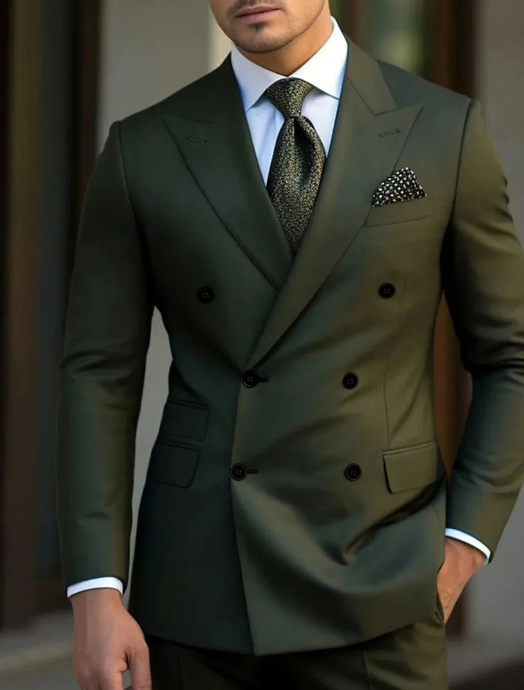 DOUBLE BREASTED SUIT FOR MEN