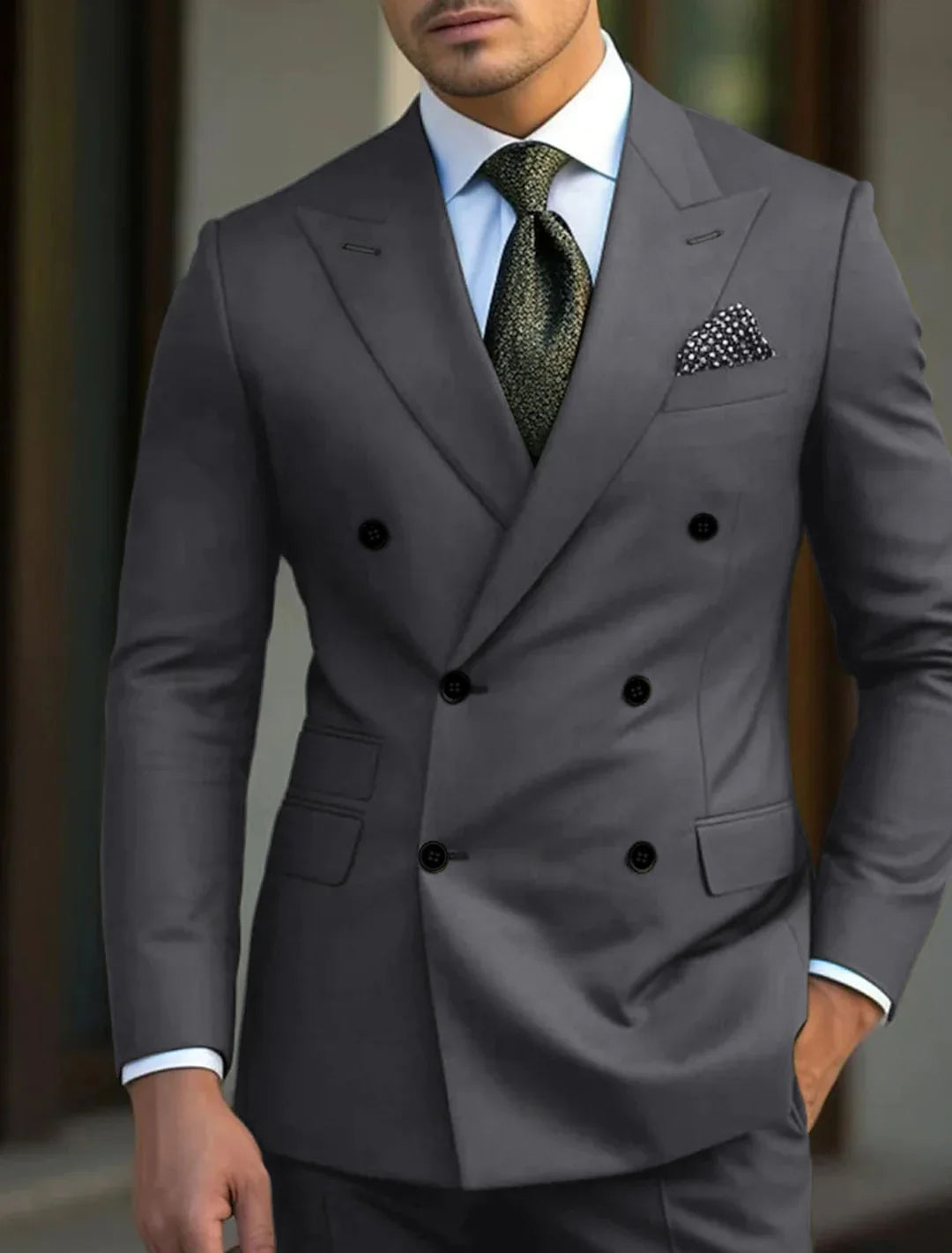 DOUBLE BREASTED SUIT FOR MEN