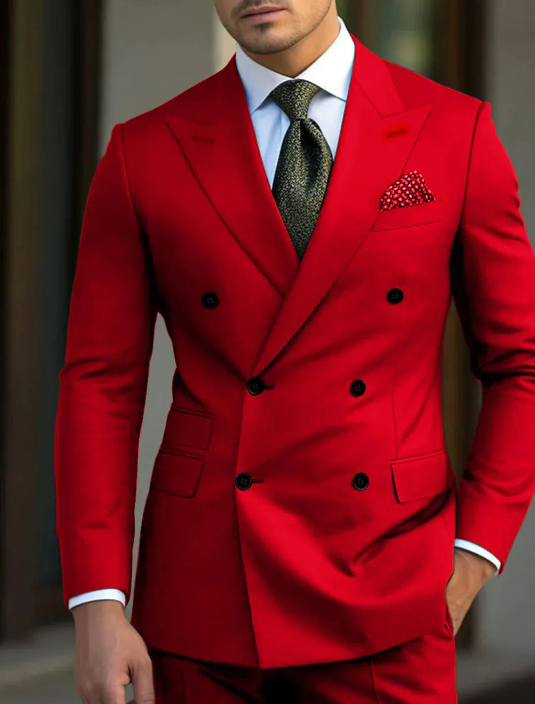 DOUBLE BREASTED SUIT FOR MEN