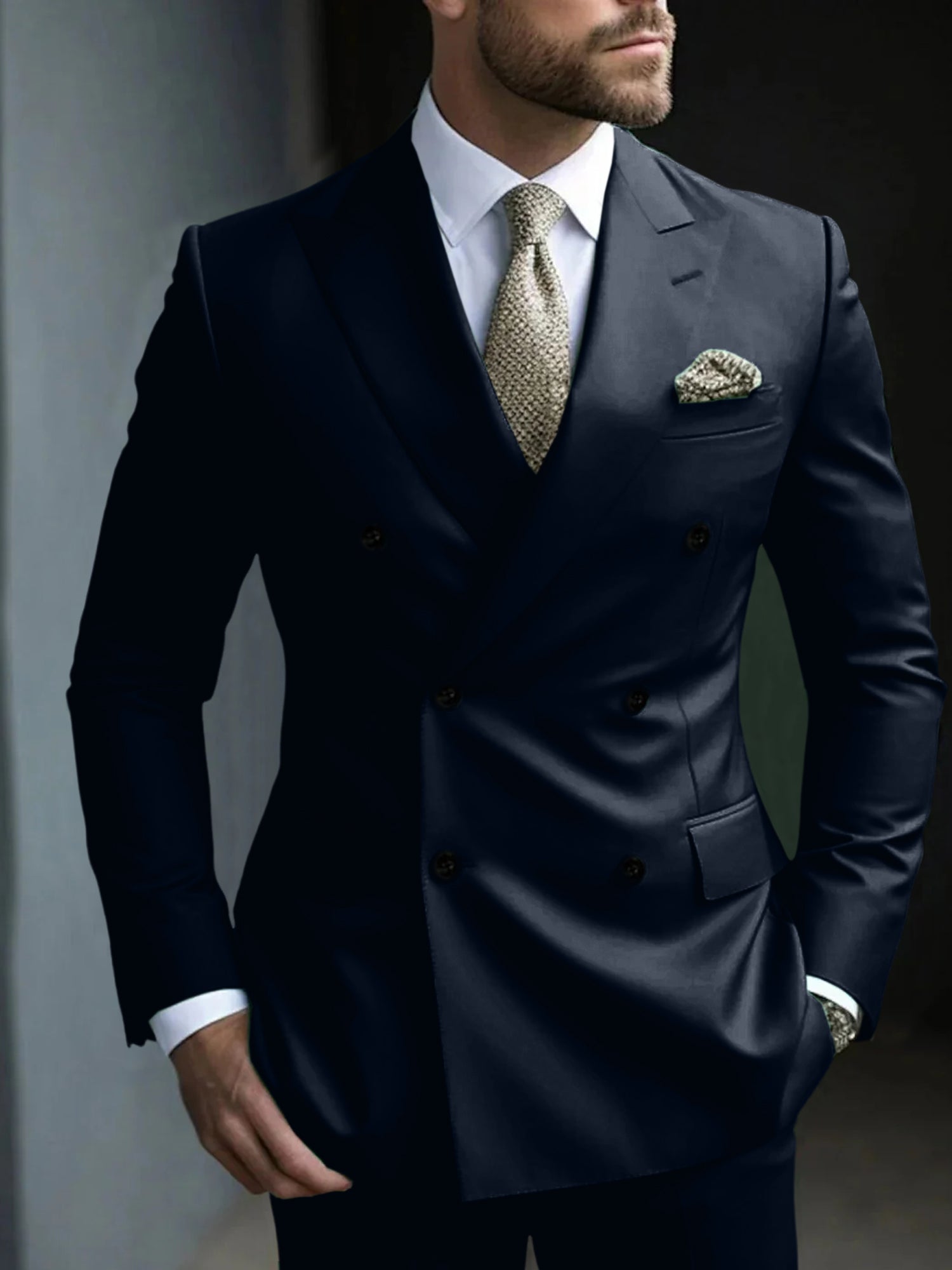 DOUBLE BREASTED SUIT FOR MEN