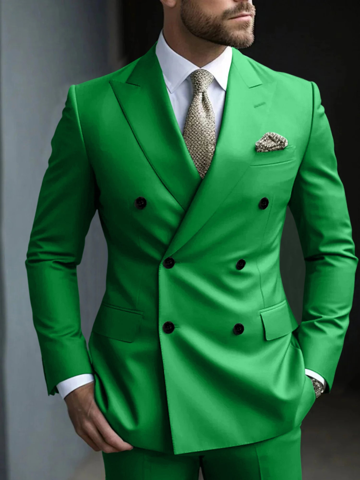 DOUBLE BREASTED SUIT FOR MEN