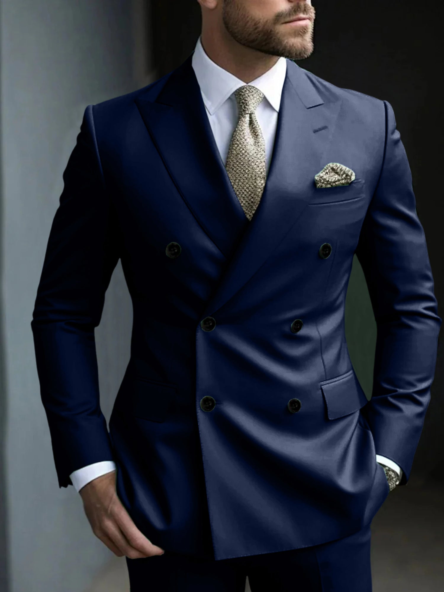 DOUBLE BREASTED SUIT FOR MEN