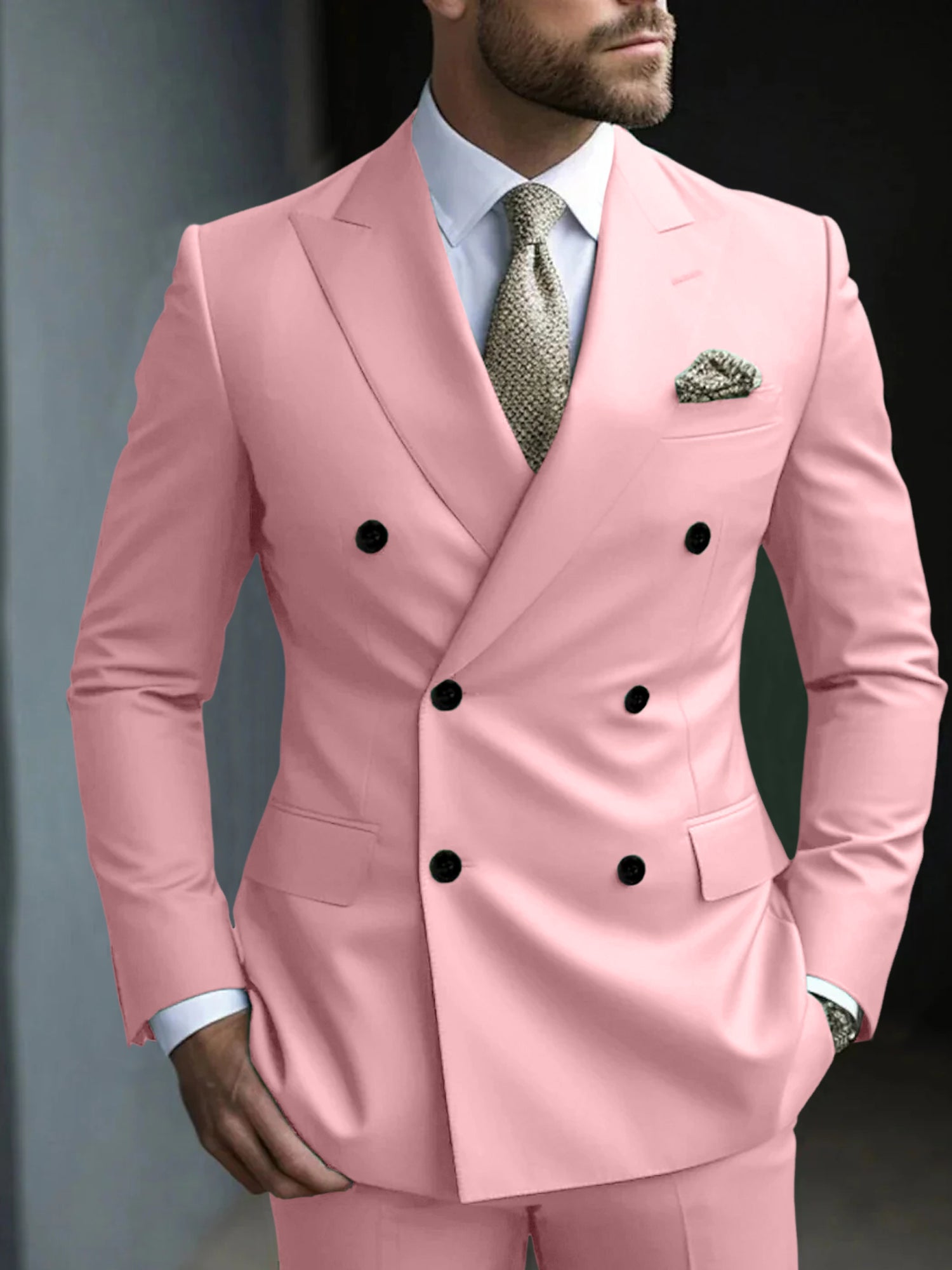 DOUBLE BREASTED SUIT FOR MEN