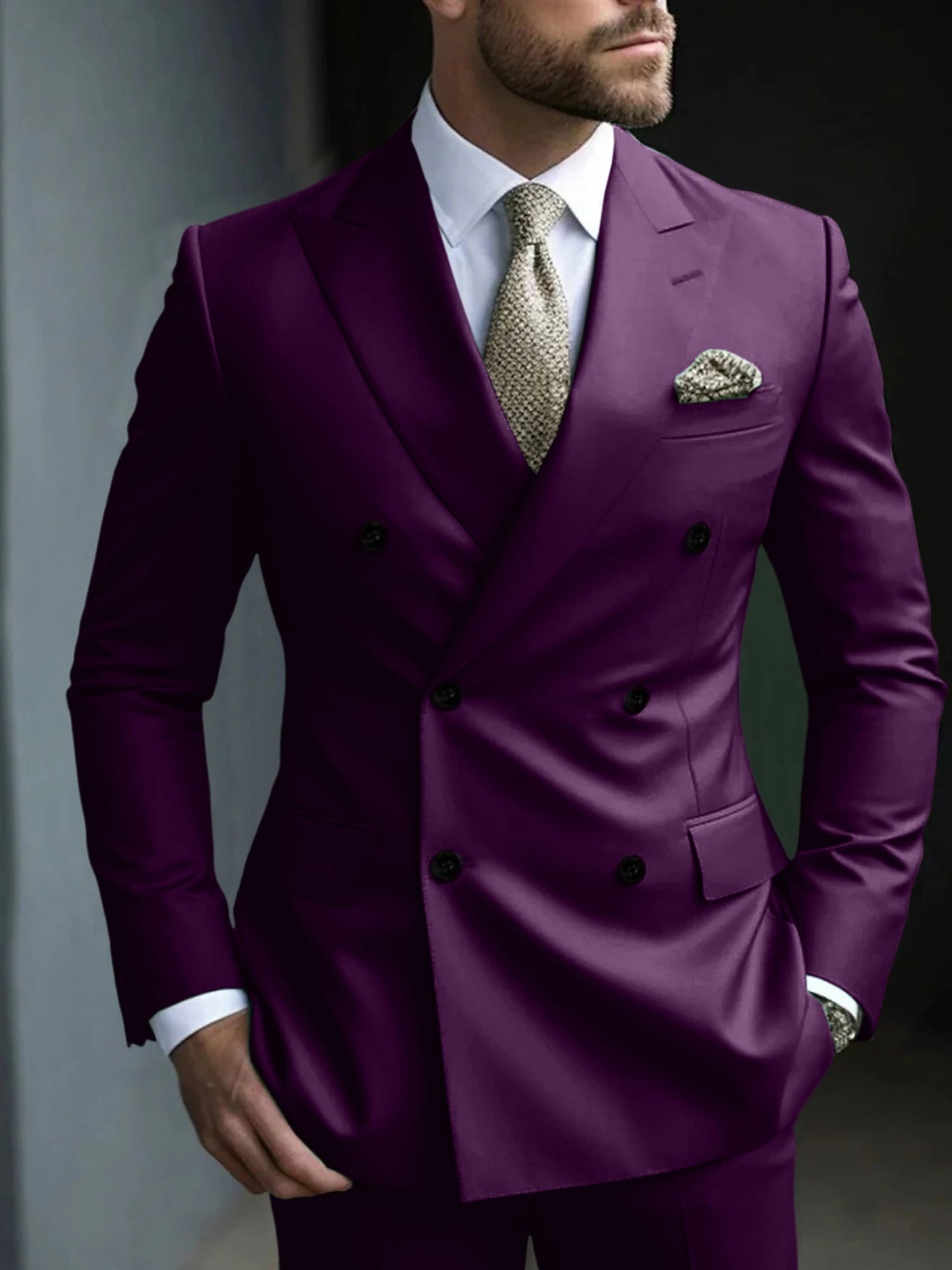 DOUBLE BREASTED SUIT FOR MEN