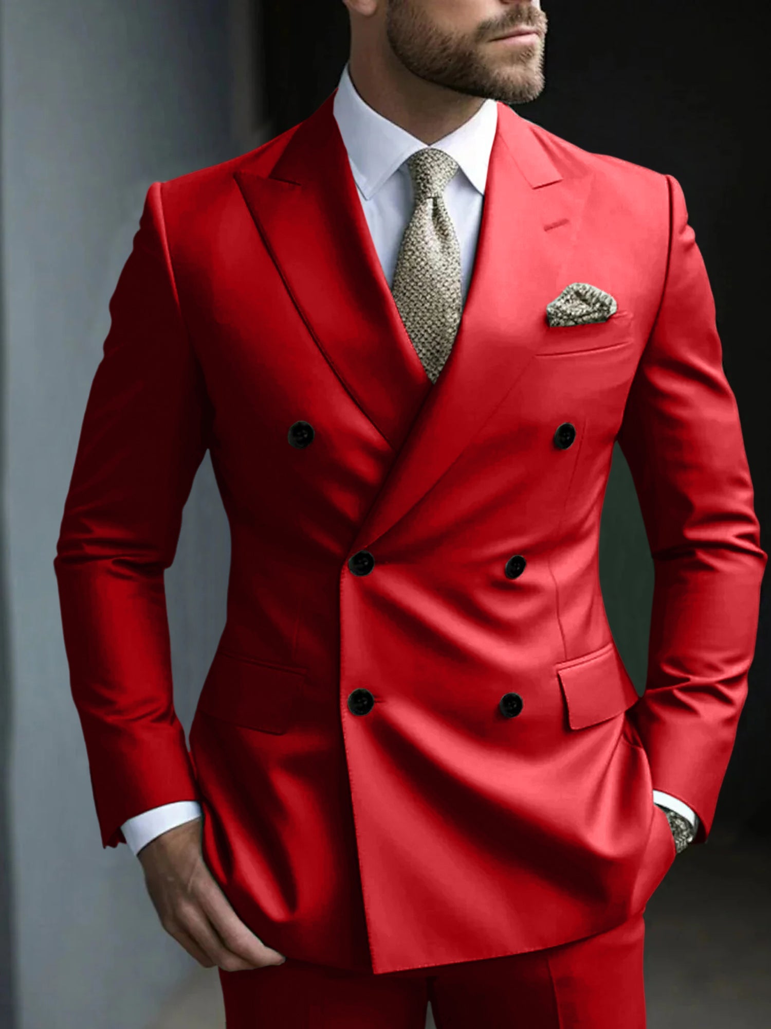 DOUBLE BREASTED SUIT FOR MEN