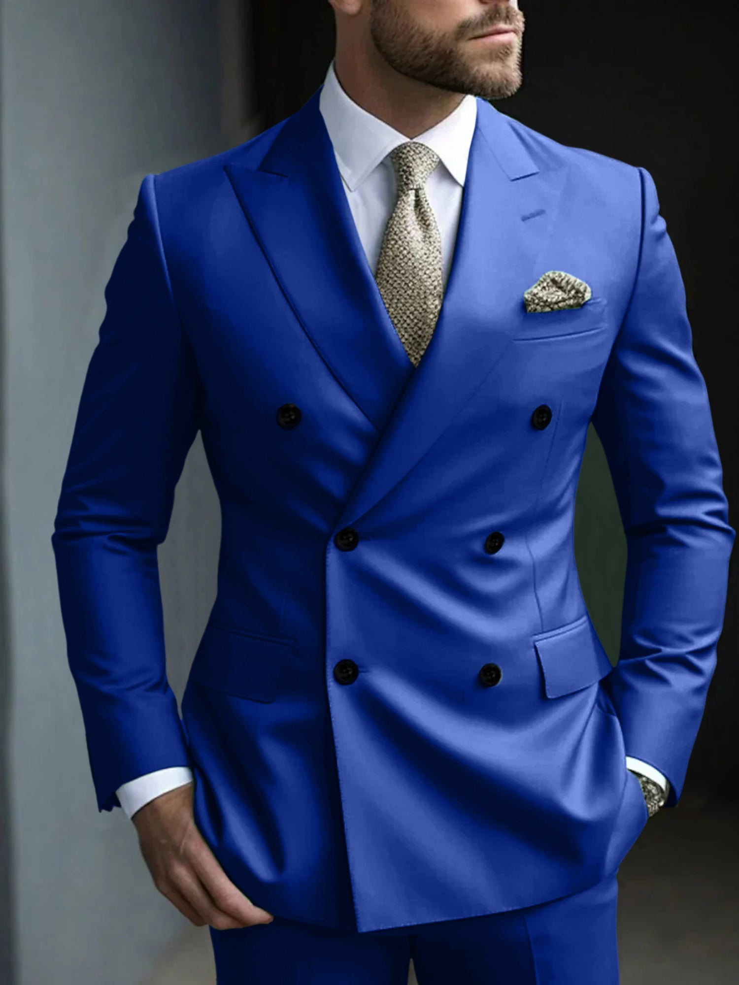 DOUBLE BREASTED SUIT FOR MEN
