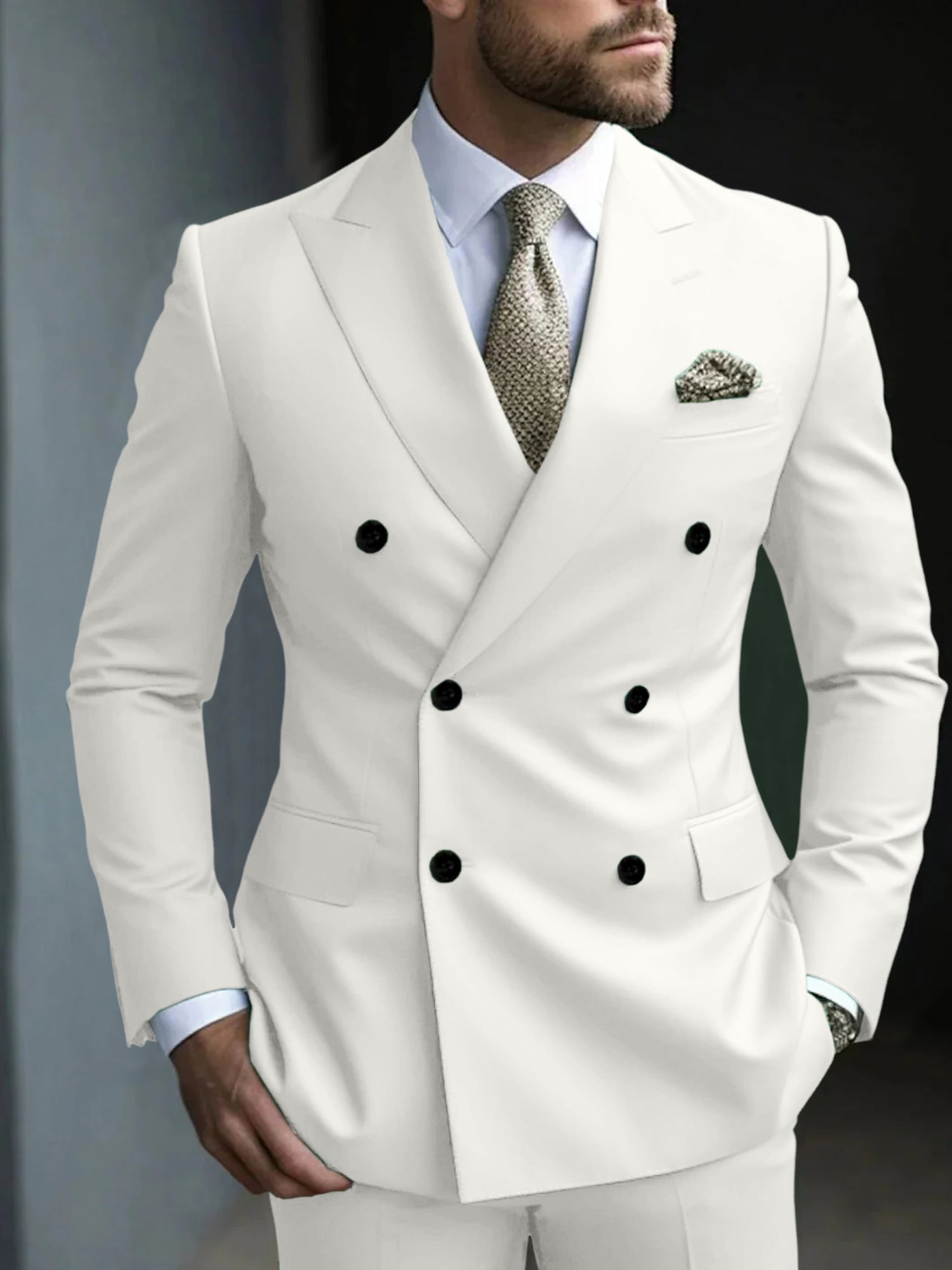 DOUBLE BREASTED SUIT FOR MEN