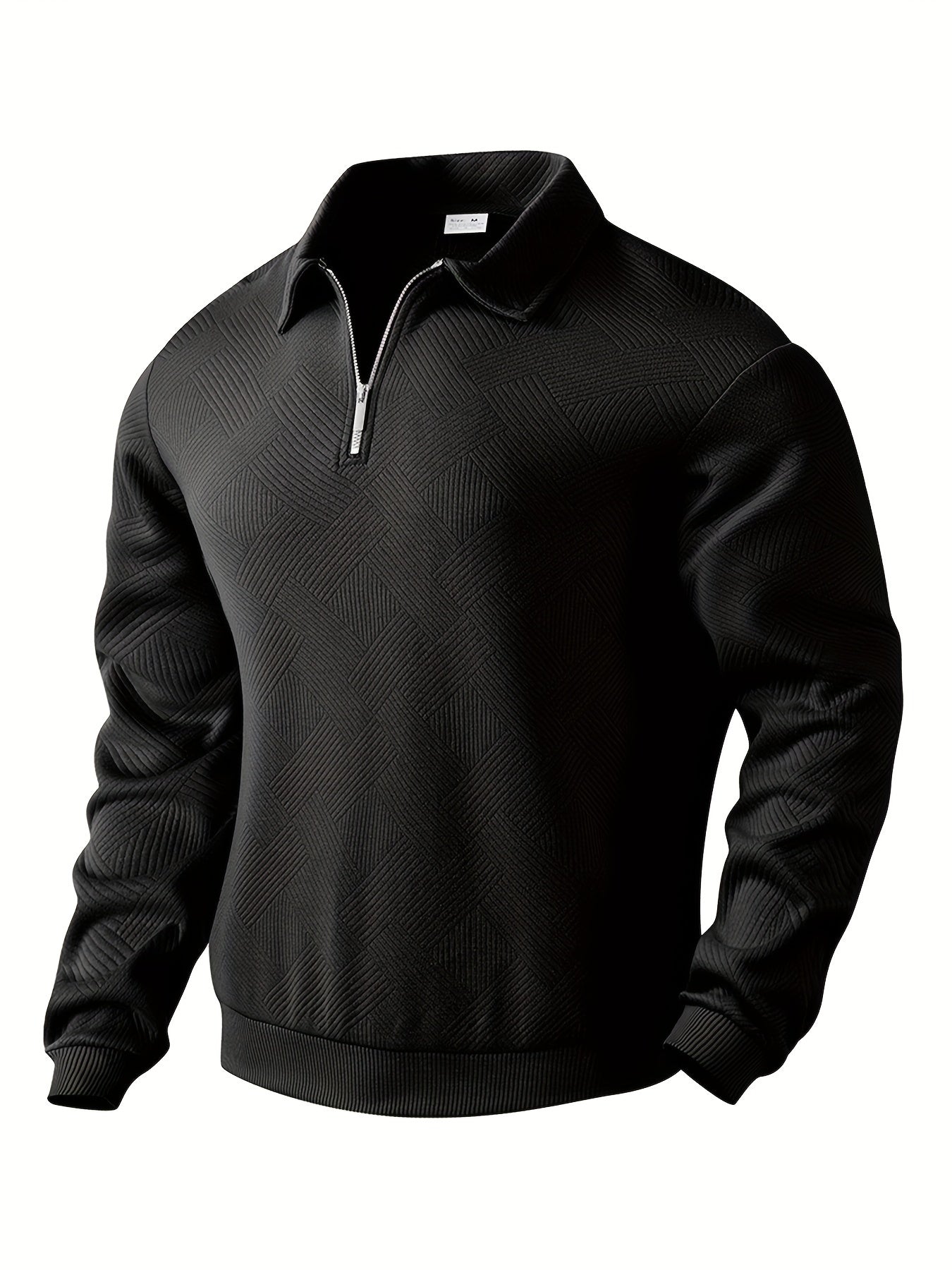 GEOMETRIC KNIT PULLOVER FOR MEN