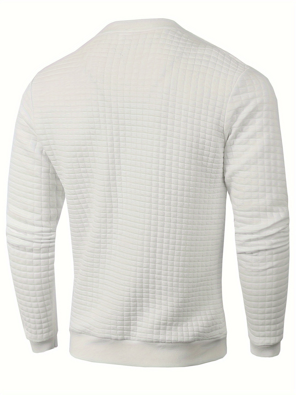 PLAID CREW NECK SWEATSHIRT FOR MEN