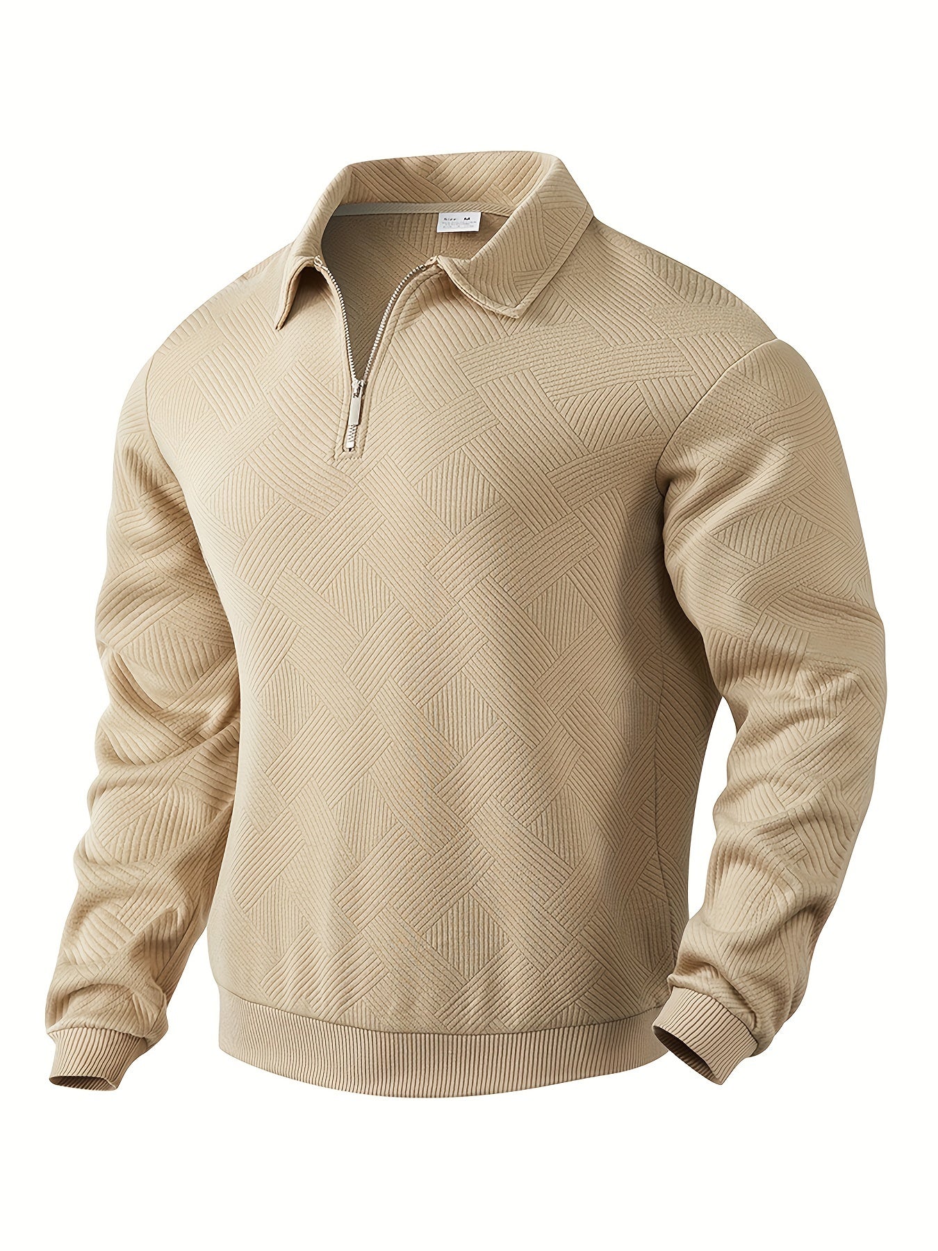 GEOMETRIC KNIT PULLOVER FOR MEN