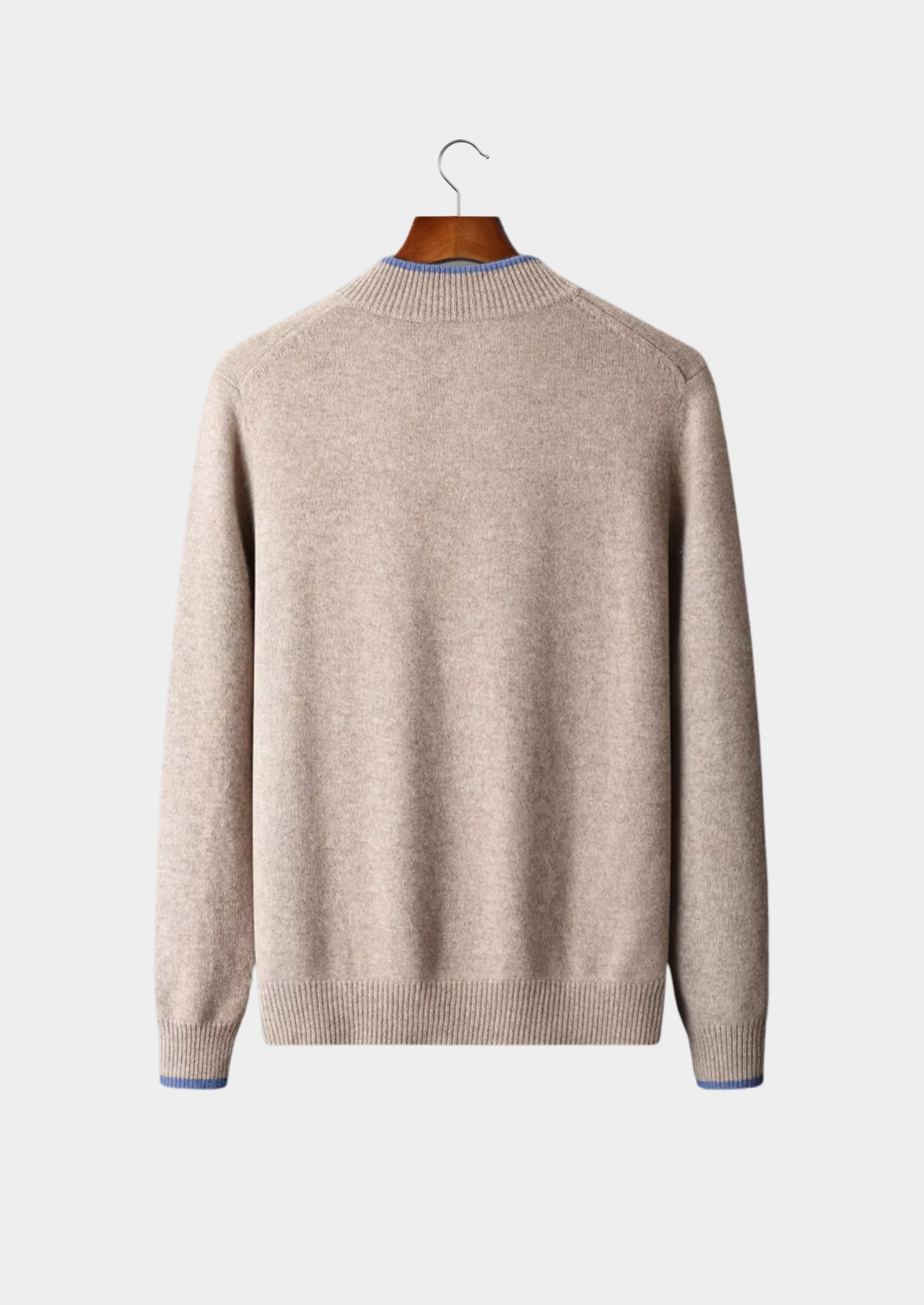 HARRISON OF CALIFORNIA | TWO-TONE ZIP CARDIGAN FOR MEN