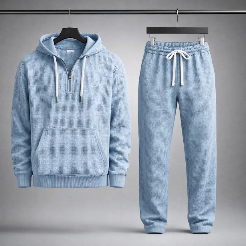WAFFLE KNIT SET FOR MEN