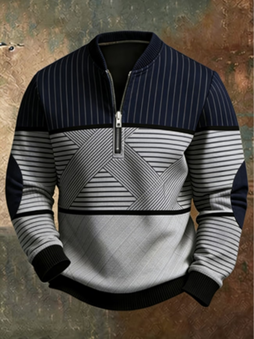 HALF-ZIP SWEATER FOR MEN