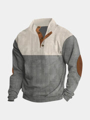 HARRISON OF CALIFORNIA | CORDUROY PULLOVER WITH HIGH COLLAR FOR MEN